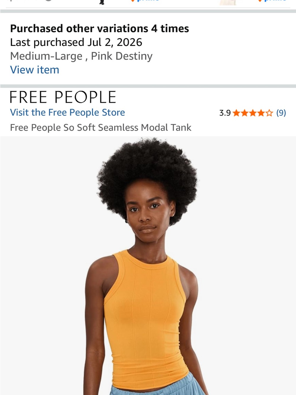 Free People - So Soft Seamless Modal Tank - Picture 6 of 11